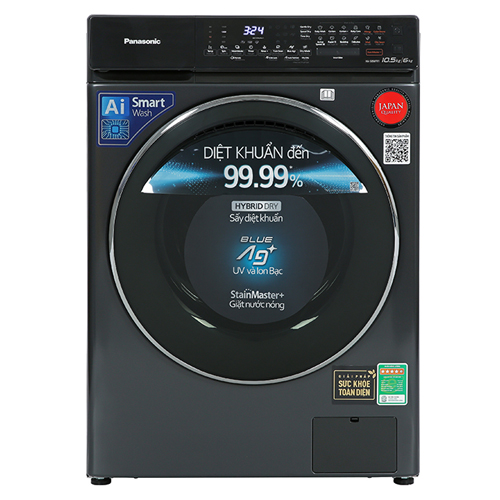 Máy giặt sấy Panasonic Inverter giặt 10.5 kg - sấy 6 kg NA-S056FR1