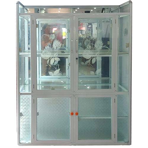 Tủ chén - Nôm kính - 1.4m
