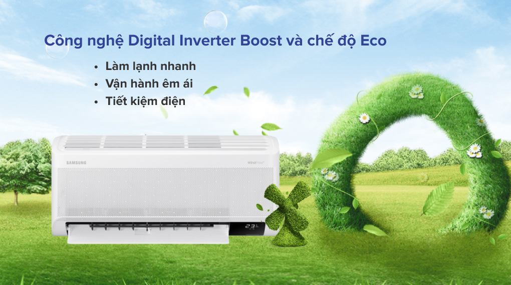 Máy lạnh Samsung Inverter 1 HP AR10CYHAAWKNSV - Công nghệ tiết kiệm điện Máy lạnh Samsung Inverter 1 HP AR10CYHAAWKNSV - Công nghệ tiết kiệm điện