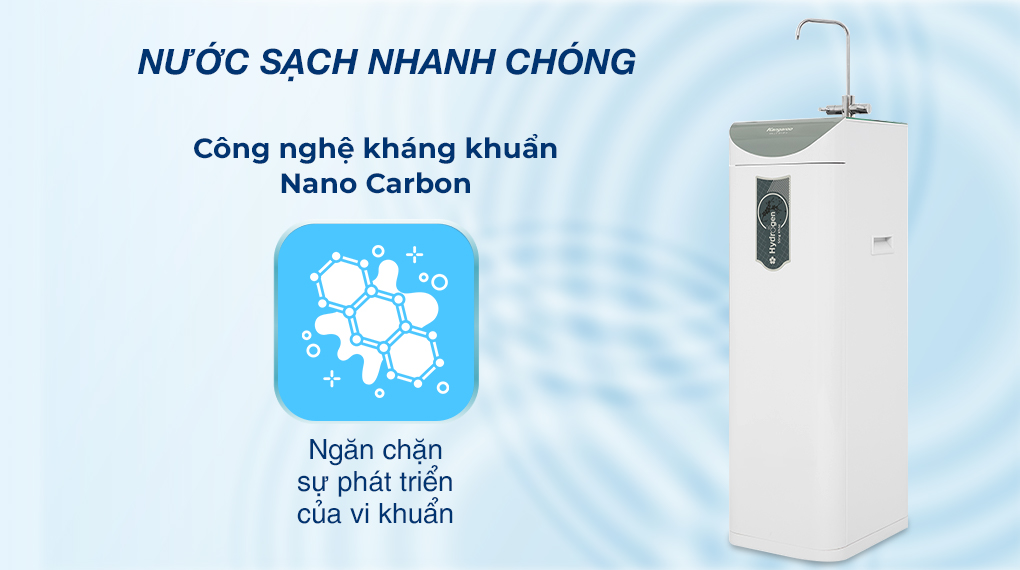 Máy lọc nước RO Hydrogen Kangaroo KG100HD2 8 lõi - Công nghệ kháng khuẩn Máy lọc nước RO Hydrogen Kangaroo KG100HD2 8 lõi - Công nghệ kháng khuẩn